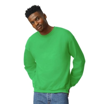Gildan Adult Fleece Crewneck Sweatshirt Style G18000 Irish Green Small