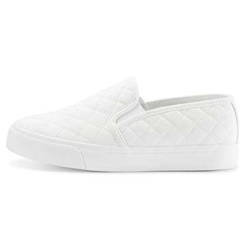 Stylish JENN ARDOR Women’s Slip-On Fashion Sneakers - Platform Comfort Shoes