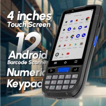 Rayoungtek Android Barcode Scanner Built-in HW N5703 1D/2D/QR Scan Engine, NFC Reader, Rugged Androi...