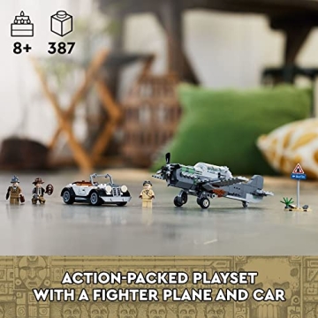 LEGO Indiana Jones Plane Chase Set for Kids 8-12