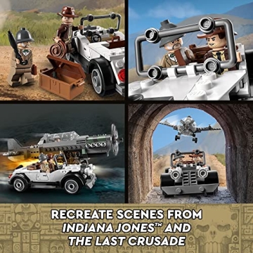 LEGO Indiana Jones Plane Chase Set for Kids 8-12