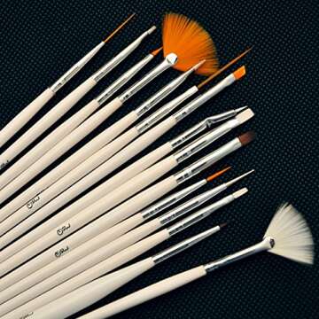 15-Piece Cake Decorating Brush & Pen Set for Creators