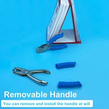 Durable Single Hole Puncher with Soft Grip Handle for Crafts