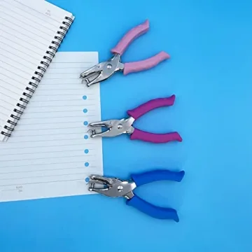 Durable Single Hole Puncher with Soft Grip Handle for Crafts