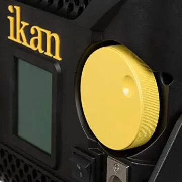 Ikan Lyra (2X) Bi-Color 3200K-5600K Soft Panel (2) 1 x Half Lighting Kit with Gold & V-Mount Battery Plate, Barn Dors, Stands and Case Included (LB5-2PT-KIT) - Black