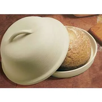 Sassafras Superstone La Cloche Bread Maker and Dome Roasting Baking Dish and Non-Stick Bread Baker with Lame