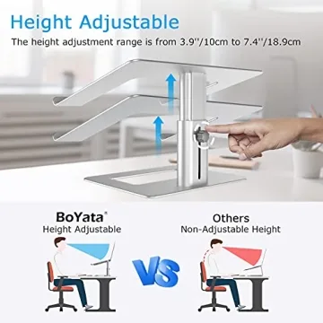 BoYata Laptop Stand - Adjustable, Ergonomic Design