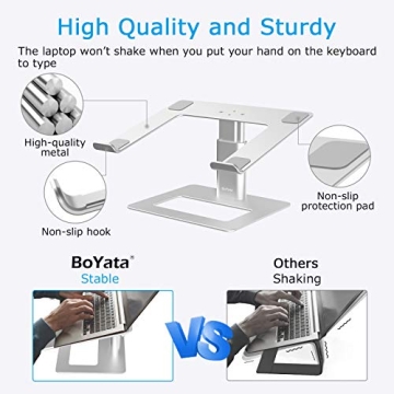 BoYata Laptop Stand - Adjustable, Ergonomic Design