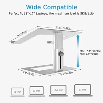 BoYata Laptop Stand - Adjustable, Ergonomic Design