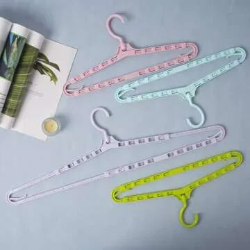 Extra Large Sturdy Hangers 4Pack Adjustable for Wide Clothes