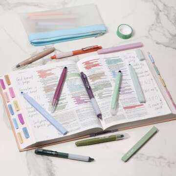 Mr. Pen - 18 Aesthetic Highlighters & Gel Pens Set