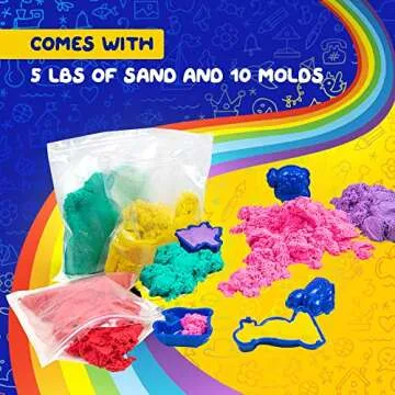 LITTLE CHUBBY ONE 8 Color Play Sand Set for Kids