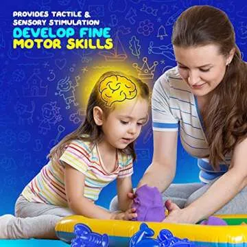 LITTLE CHUBBY ONE 8 Color Play Sand Set for Kids