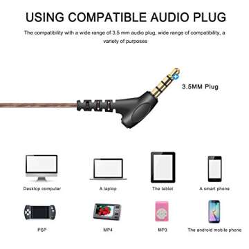 AOKII Wired in-Ear Earbud Headphones with Mic & Control