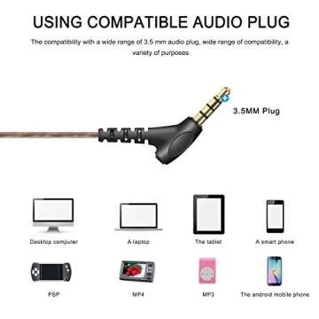 AOKII Wired in-Ear Earbud Headphones with Mic & Control