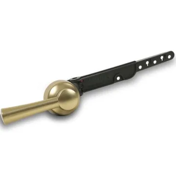 Korky StrongARM Tank Lever - Universal Fit for All Toilets - Brushed Gold Finish
