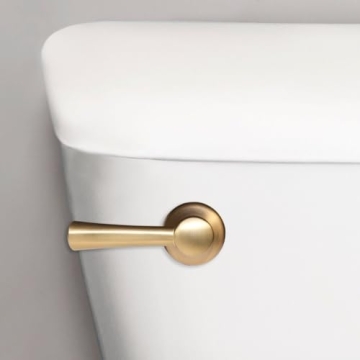 Korky StrongARM Tank Lever Brushed Gold Finish for All Toilets