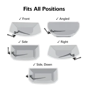 Korky StrongARM Tank Lever Brushed Gold Finish for All Toilets