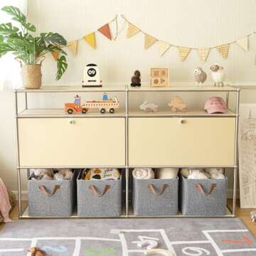 Premium GRANNY SAYS Storage Baskets - Durable Organization Bins in Stylish Gray