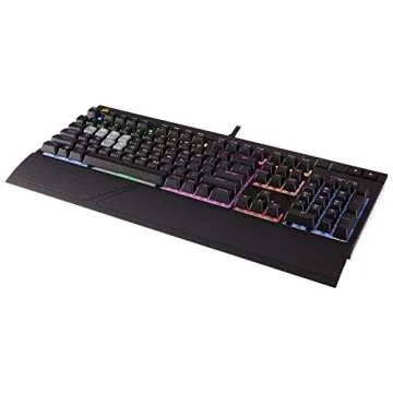 CORSAIR STRAFE RGB Mechanical Gaming Keyboard - USB Passthrough - Tactile and Quiet - Cherry MX Brown Switch - RGB LED Backlit