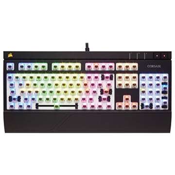 CORSAIR STRAFE RGB Mechanical Gaming Keyboard - USB Passthrough - Tactile and Quiet - Cherry MX Brown Switch - RGB LED Backlit