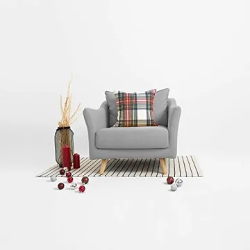 Buy Hofdeco Gray Plaid Throw Pillow Cover Set of 2