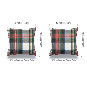 Buy Hofdeco Gray Plaid Throw Pillow Cover Set of 2