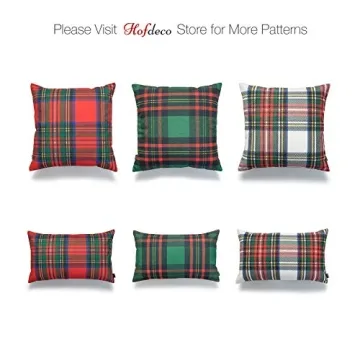 Buy Hofdeco Gray Plaid Throw Pillow Cover Set of 2