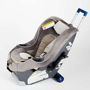 GO-GO BABYZ Mini TRAVELMATE CAR SEAT Stroller for Toddler car Seats, Silver