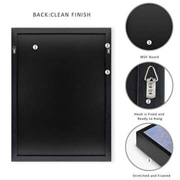 Jackson Pollock Framed Canvas Art - Stunning Set of 3