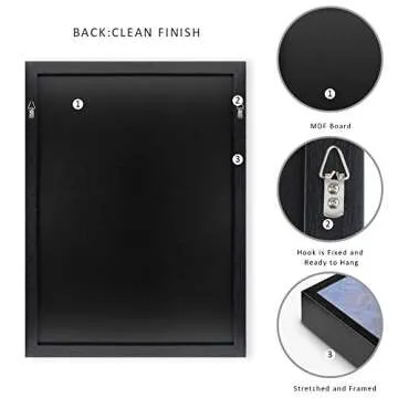 Jackson Pollock Framed Canvas Art - Stunning Set of 3