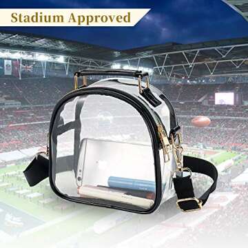 Stylish COROMAY Clear Purse Compliant with Stadium Policies