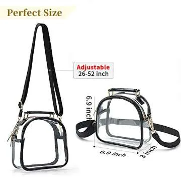Stylish COROMAY Clear Purse Compliant with Stadium Policies