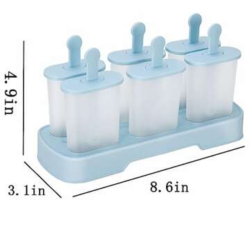 BPA Free Popsicle Molds Set for Healthy Treats