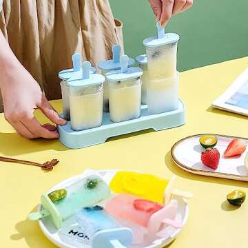 BPA Free Popsicle Molds Set for Healthy Treats