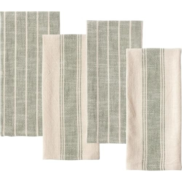 KAF Home Natural Rustic Farmhouse Slubbed Kitchen Towel | 100% Cotton Dish Towel, 18 x 28 Inches | S...