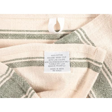 Stylish KAF Home Natural Farmhouse Kitchen Towels - Set of 4