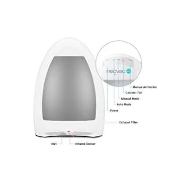 NeoVac Elite- Touchless Stationary Vacuum- White