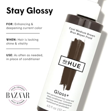 dpHUE Gloss+ Cool Medium Brown Hair Color Treatment
