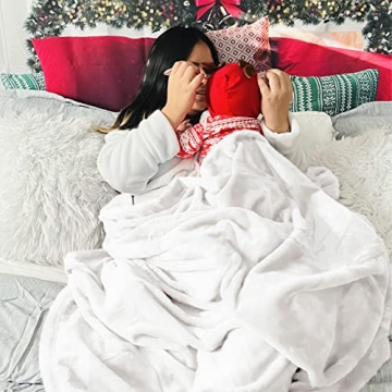 Bedsure King Size Fleece Blanket Grey Soft Plush Cozy