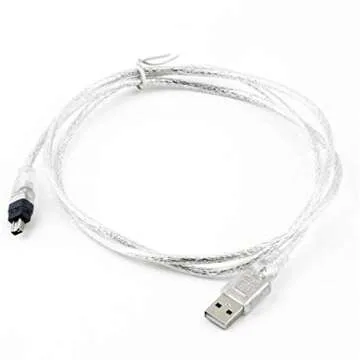 MaxLLTo USB to Firewire IEEE 1394 4 Pin Data Cable 6ft