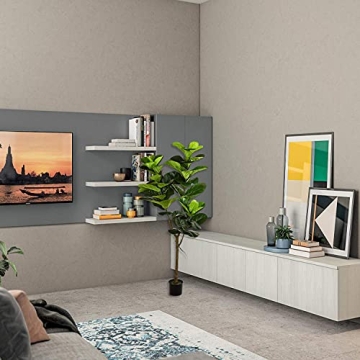 Realistic 5 Feet Artificial Fiddle Leaf Fig Tree for Decor