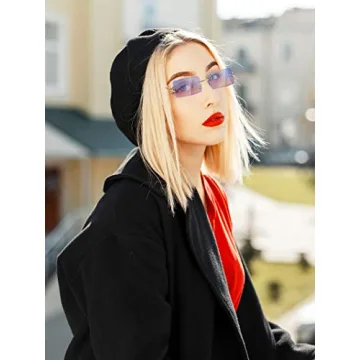 Trendy Weewooday Rimless Tinted Sunglasses for All - 3 Pack