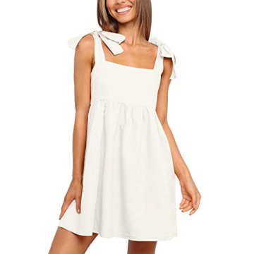 Clarisbelle Beach Tie Strap Mini Dress for Summer Fun