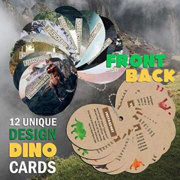 Dinonano Easter Jumbo Dinosaur Egg Toys for Kids - Dinosaur Toys STEM Toy Night Light Dinosaur Figures Easter Gift Box Cool Science Tool Kit for Toddler Girl Boy Ages 3 4 5 6 7 8 Years Old