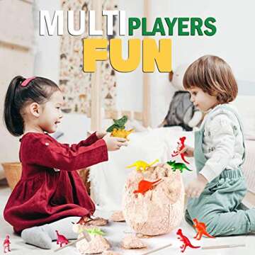 Dinonano Easter Jumbo Dinosaur Egg Toys for Kids - Dinosaur Toys STEM Toy Night Light Dinosaur Figures Easter Gift Box Cool Science Tool Kit for Toddler Girl Boy Ages 3 4 5 6 7 8 Years Old