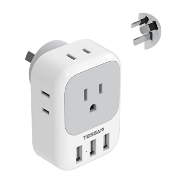 TESSAN Australia Plug Adapter - Versatile Travel Companion