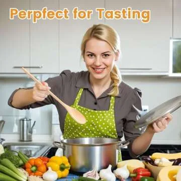 HANSGO Wooden Cooking Mixing Spoons Set of 6