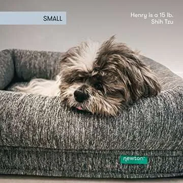 Newton Orthopedic Pet Bed - Washable Dog Bed for Small Dogs, Puppy Bed, Crate Bed, with Removable & Breathable Dog Bed Cover, Comfy & Durable Dog Bed for Small to Large Dogs, Dog Essentials, Small