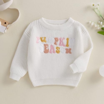 Soft Toddler Knit Pumpkin Sweater for Fall Fun